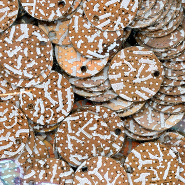 10mm Paillette Bronze Confetti Print