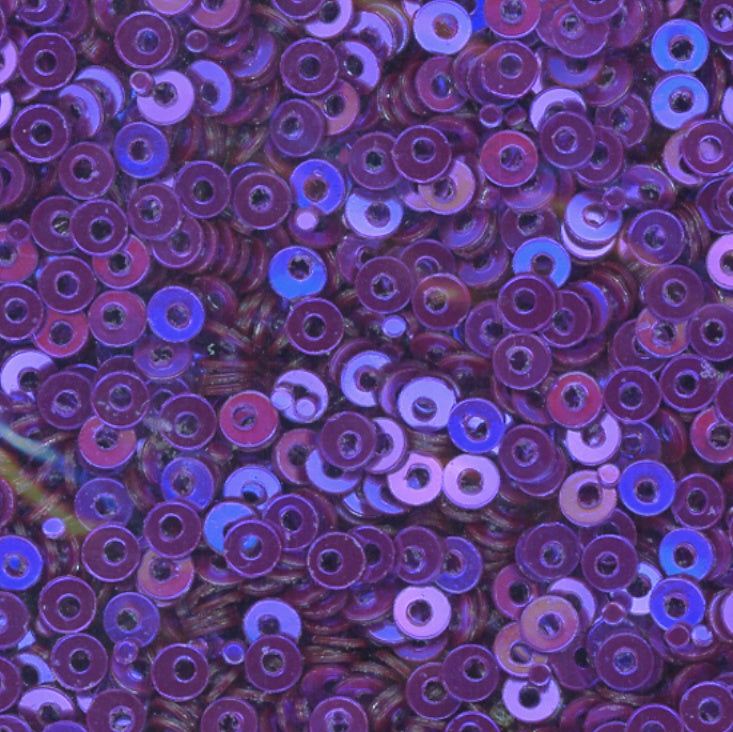 2.5mm metallic flat Grape