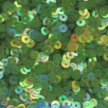 3mm Flat Iridescent Dk Chartreuse