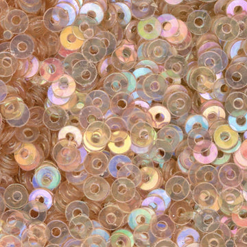 3mm Flat Iridescent Buff Brown
