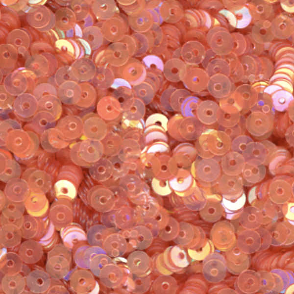 3mm Flat Iridescent Light Burnt Orange 100 Grams