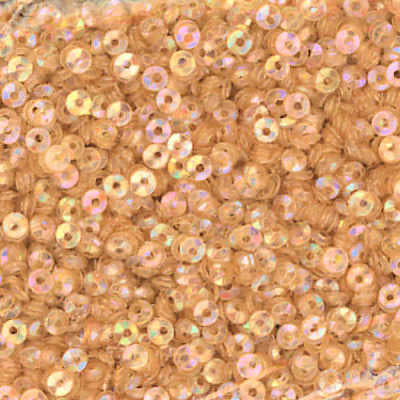 3mm Fully Cupped Iridescent Light Brown
