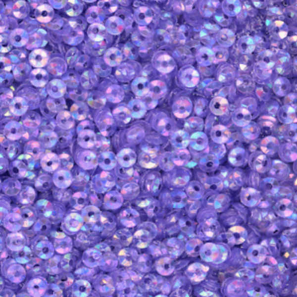 3mm Fully Cupped Iridescent Med Purple