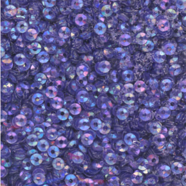 3mm Fully Cupped Iridescent Dark Purple