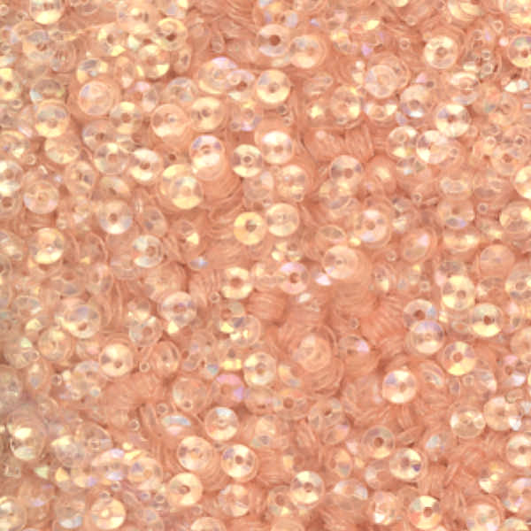 3mm Fully Cupped Iridescent Flesh Pink