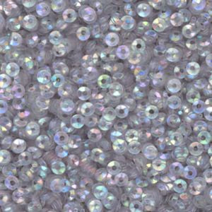 3mm Fully Cupped Iridescent Light Gray
