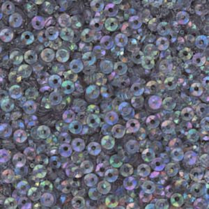 3mm Fully Cupped Iridescent Gray