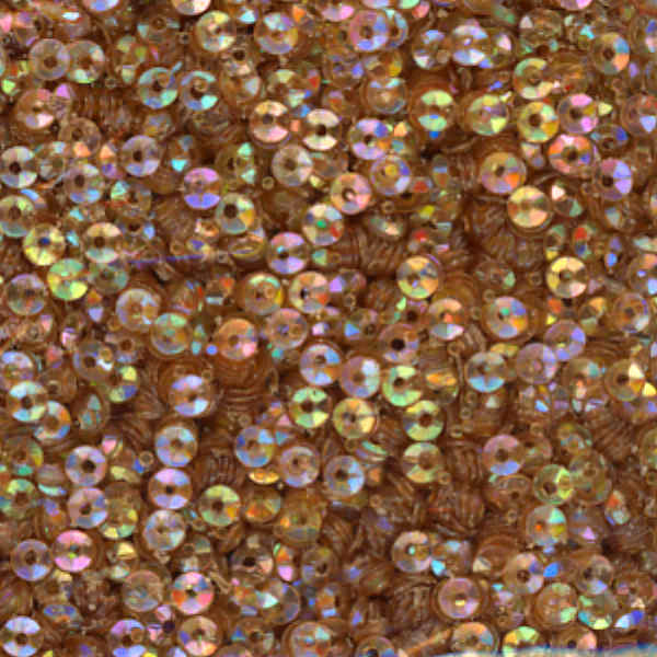 3mm Fully Cupped Iridescent Dark Brown 50 Grams