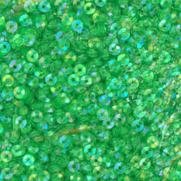 3mm Fully Cupped Iridescent Green Apples 50 Grams