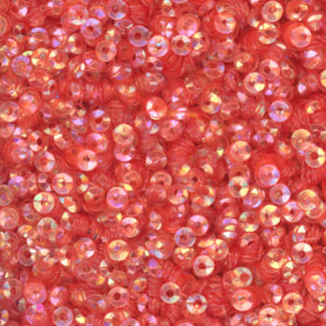 3mm Fully Cupped Iridescent Light Burnt Orange 50 Grams