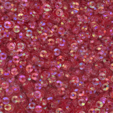 3mm Fully Cupped Iridescent Red 100 Grams