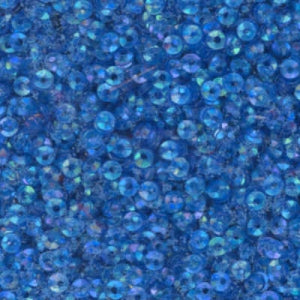 3mm Fully Cupped Iridescent Duck Wing Blue 100 Grams
