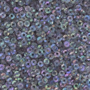3mm Fully Cupped Iridescent Gray 100 Grams