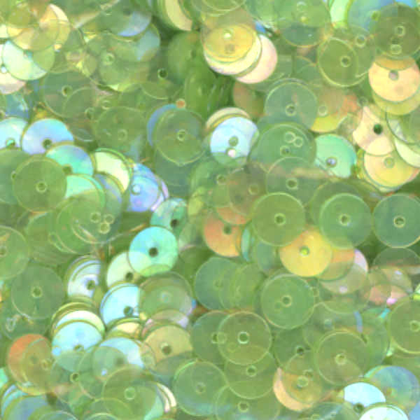 6mm Flat Iridescent Lt Chartreuse