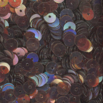 6mm Flat Iridescent Chocolate