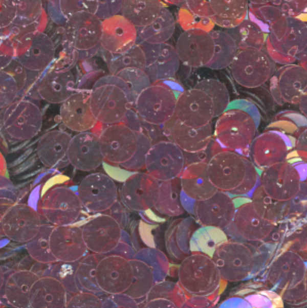 6mm Flat Iridescent Burgundy