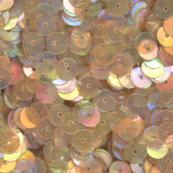 6mm Flat Iridescent Light Brown 100 Grams