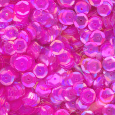 6mm Slightly Cupped Iridescent Medium Rose 100 Grams