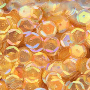 8mm Slightly Cupped Iridescent Lt. Autumn Sunset