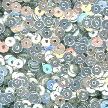 3mm Flat Metallic Silver 100 Grams