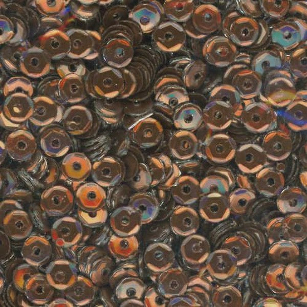 4mm Slightly Cupped Metallic Coffee