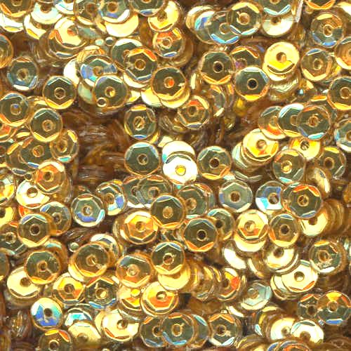 4mm Slightly Cupped Metallic Gold 100 Grams