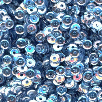 4mm Slightly Cupped Metallic Cool Water Blue 100 Grams