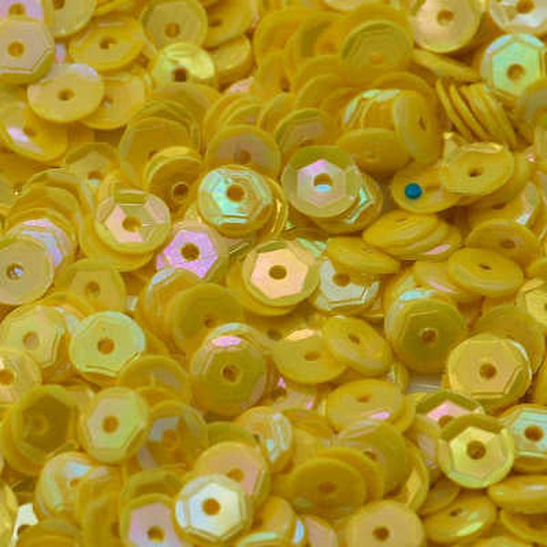 5mm Slightly Cupped Opaque Iridescent Sunflower