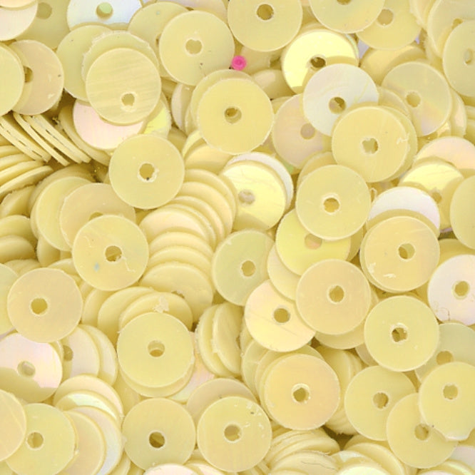 5mm Flat Opaque Iridescent Banana Creme