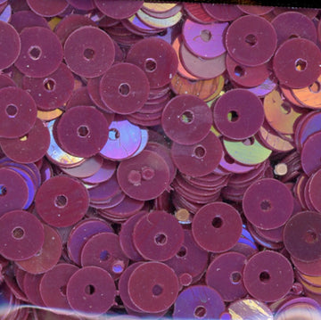 5mm Flat Opaque Iridescent Wine