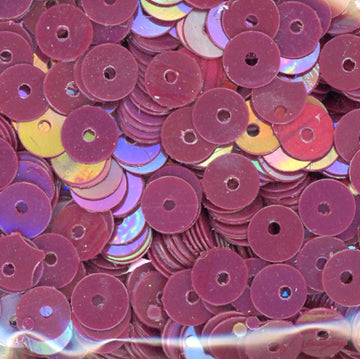 5mm Flat Opaque Iridescent Berry