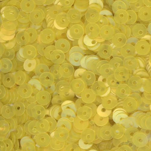 3mm Flat Satin Lemon Yellow 100 Grams