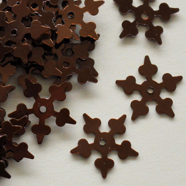 10mm Metallic Starflake Coffee
