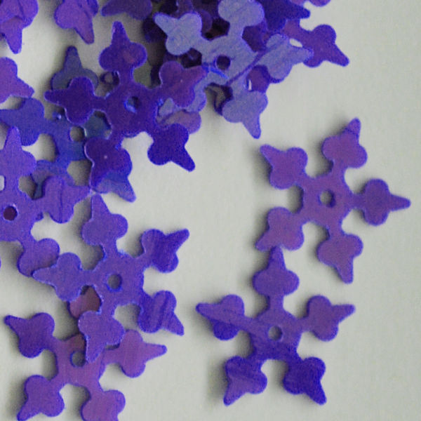 10mm Opaque Iridescent Starflake Dark Purple