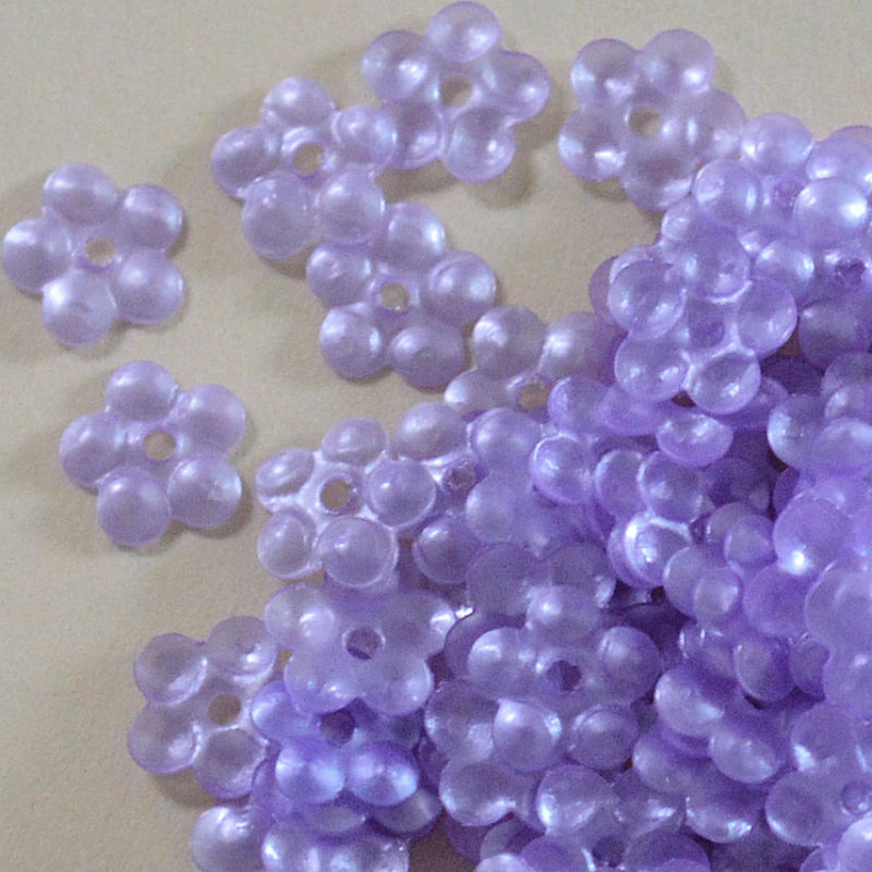 5mm Satin Flower Light Purple 100 grams