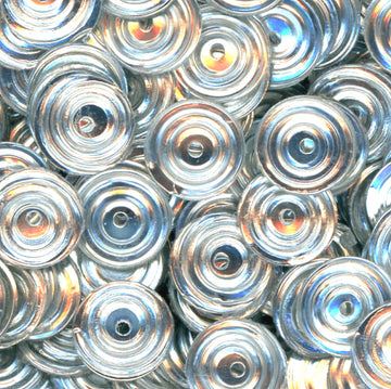 8mm Circle Metallic Silver