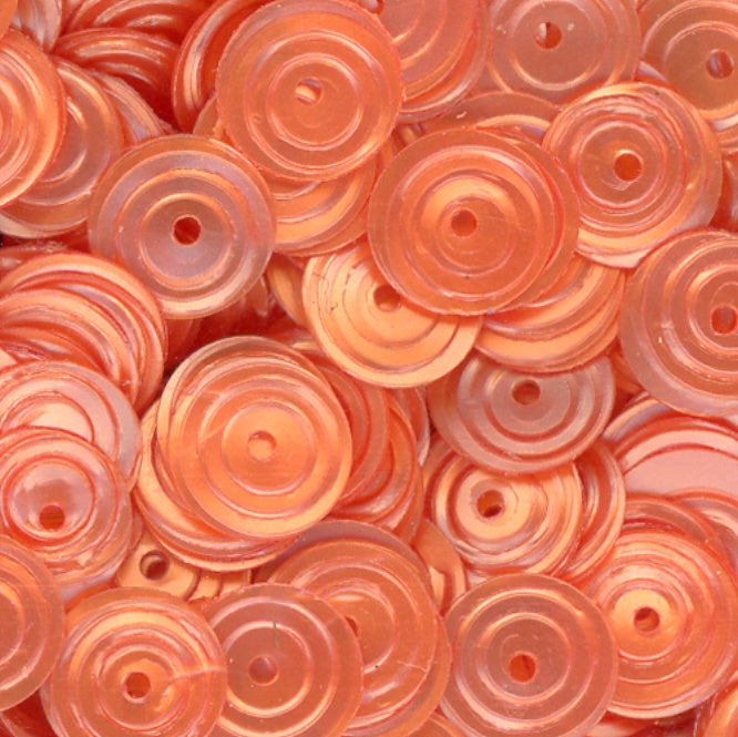 8mm Circle Satin Light Burnt Orange