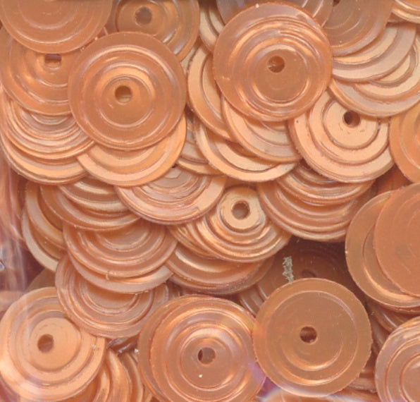 8mm Circle Satin Coral