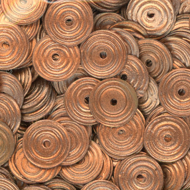 8mm Circle Satin Copper