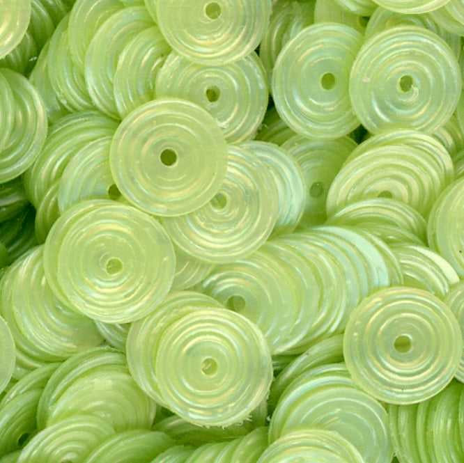 8mm Circle Satin Light Chartreuse 100 grams
