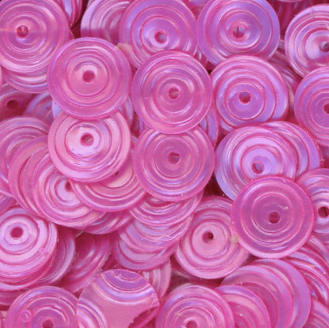 8mm Circle Satin Dk. Pink Orchid 100 grams