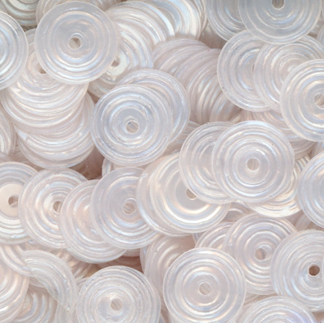 8mm Circle Satin White 50 grams