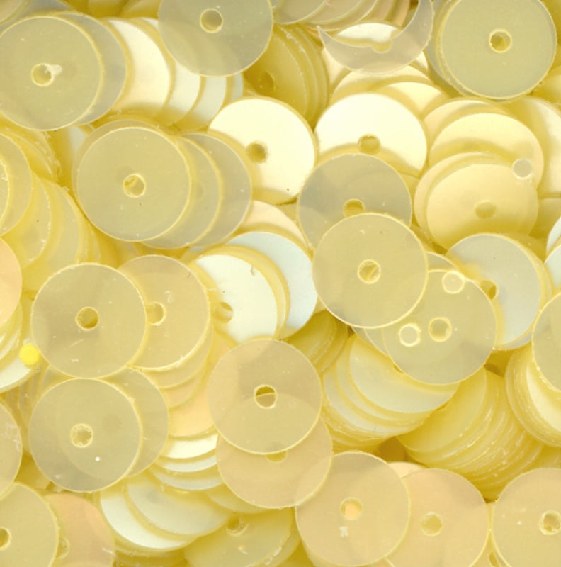6mm Flat Satin Pale Yellow