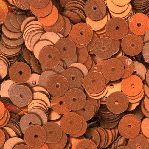 6mm Flat Satin Copper 100 Grams