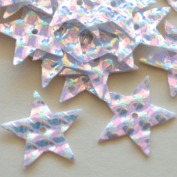 15mm Embossed Stars- 100 grams