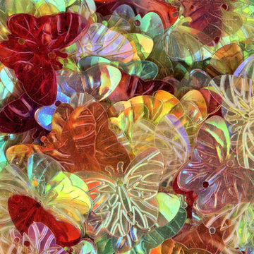 23mm Butterfly Iridescent Mix 500 count