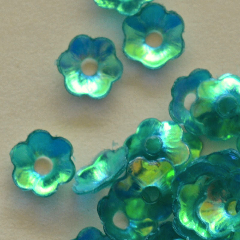 6mm Cupped Flower Crystal Iris Seaspray