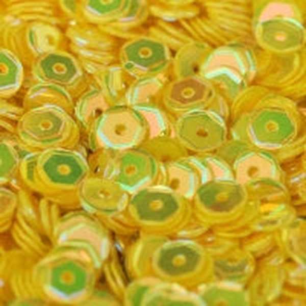 6mm Slightly Cupped Crystal Opaque Sunsational 100 Grams