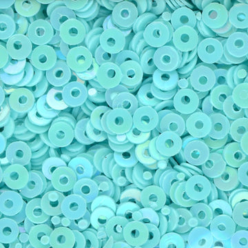 3mm Flat Opaque Iridescent Lt Turquoise