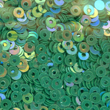 3mm Flat Opaque Iridescent Christmas Green